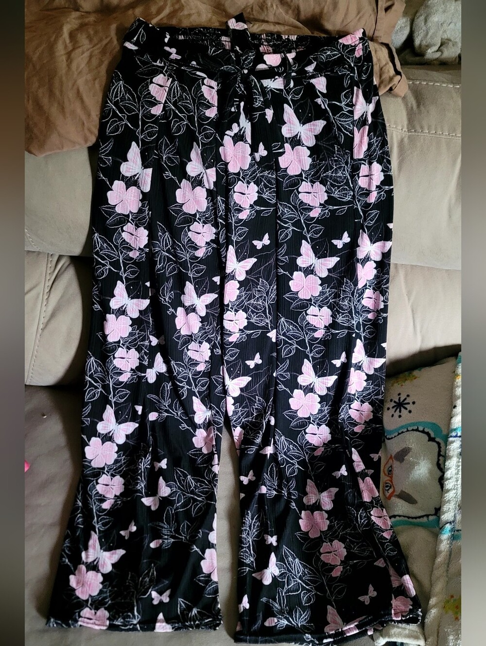 Butterfly Wide Leg Pants